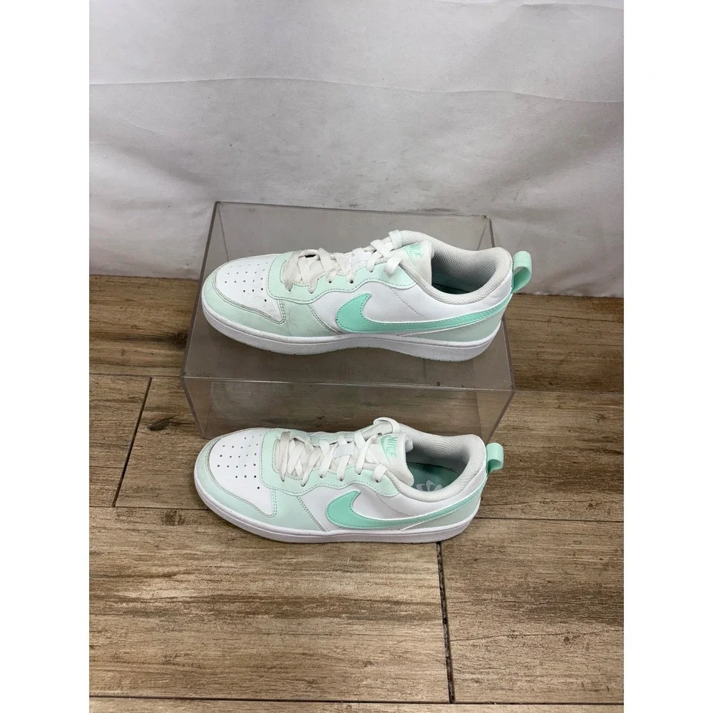Nike Court Borough Low 2 White Mint Green‎ Sneakers Shoes Casual Size 7.5